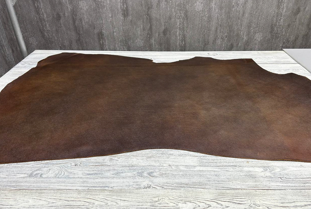 Сафьяно цв. Оливковый / Saffiano Oliva Brown, толщ. 3,0+ мм, ременная кожа