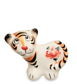 ГЛ- 780 Фигурка «Тигренок Юрий» цв. (Гжельский фарфор)