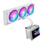 Водяное охлаждение CPU Asus ROG RYUO IV SLC 360 ARGB WHT, 3x120mm, AMOLED-display, Black