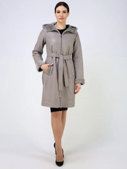 Дубленка зимняя натуральная с капюшоном