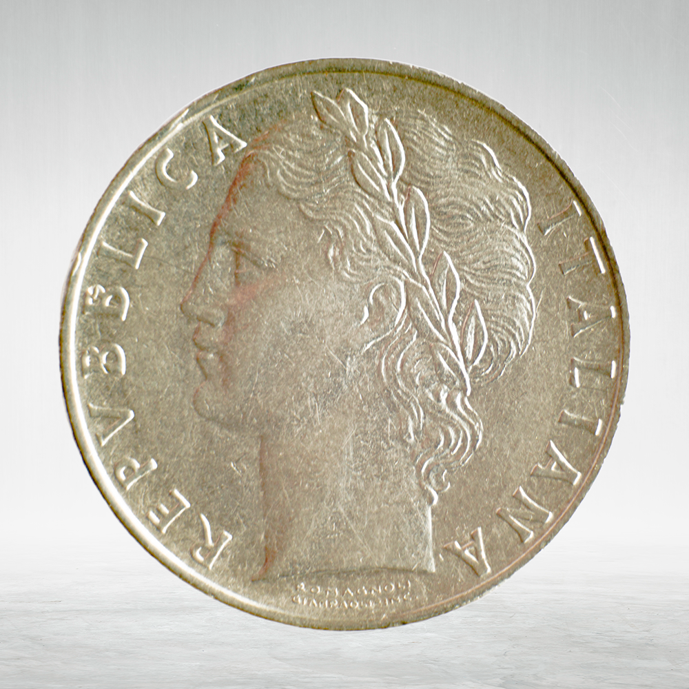 Italy 100 Lire 1966 R "Minerva Standing – Large Type", AU
