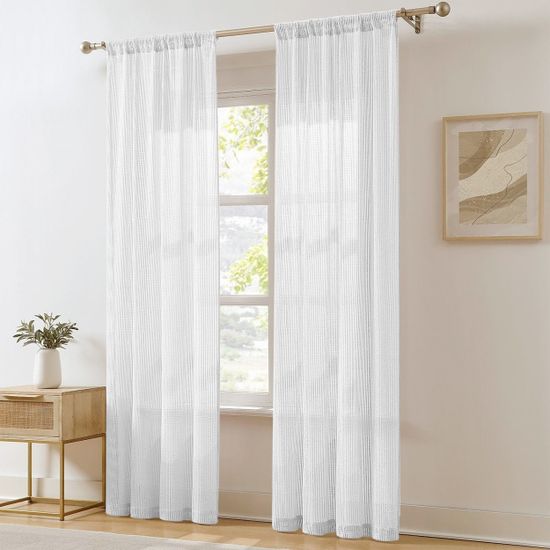 Плотный тюль-сетка Pier (белый)