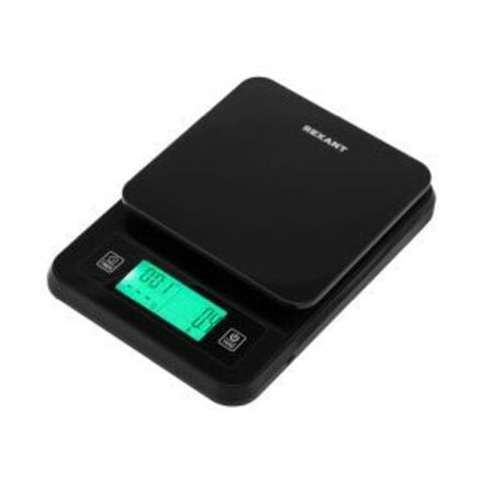 Весы кухонные электронные, платформа из нержавеющей стали/термощуп/до 3 кг REXANT