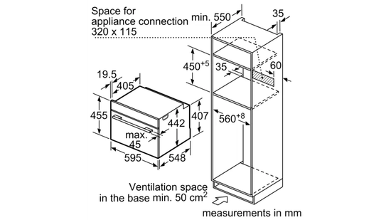 Встраиваемый духовой шкаф BOSCH CMG633BS1
