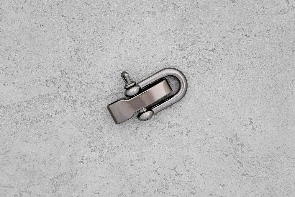 Застежка с регулировкой D-образная 19x40мм (старый никель)