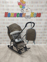 Санки-коляски Ника Детям 7-5SK коричневый