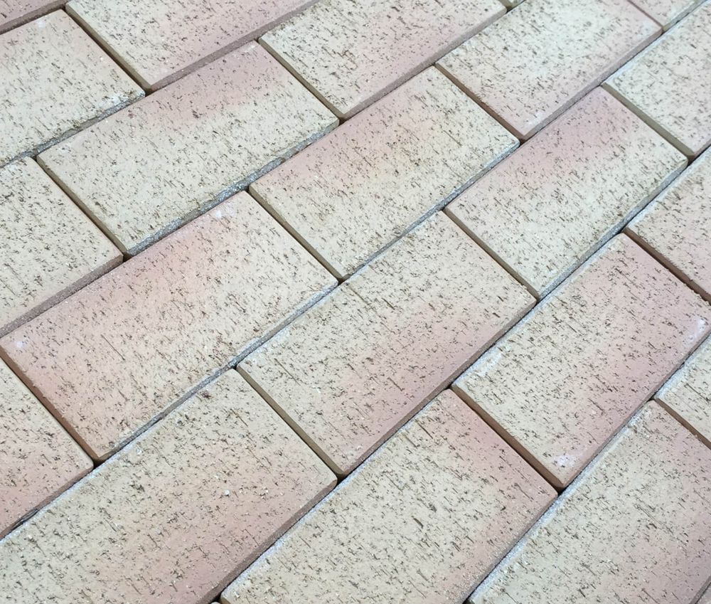 Feldhaus Klinker - P241KF-ECO, Areno mandari, желто-оранжевый с оттенком, 200x100x20,5 - Клинкерная тротуарная брусчатка