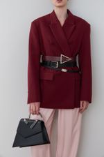 ТОНКИЙ РЕМЕНЬ С ЗАМОЧКОМ BLACK|NUDE