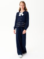 Кардиган для девочки 1165 сине-белый