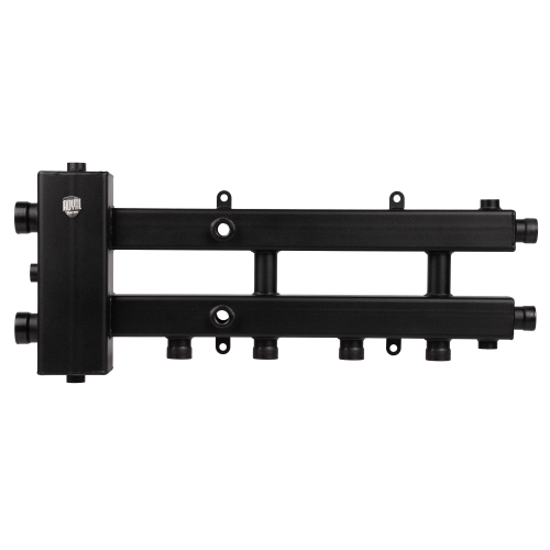 Блок коллекторный Royal Thermo на 2 (3) выхода (сверху/сбоку) стрелка 60 кВт, с кронштейнами