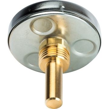 Термометр биметаллический Stout 1/2", +120°С, 63 мм с погружной гильзой 50 мм (SIM-0001-635015)