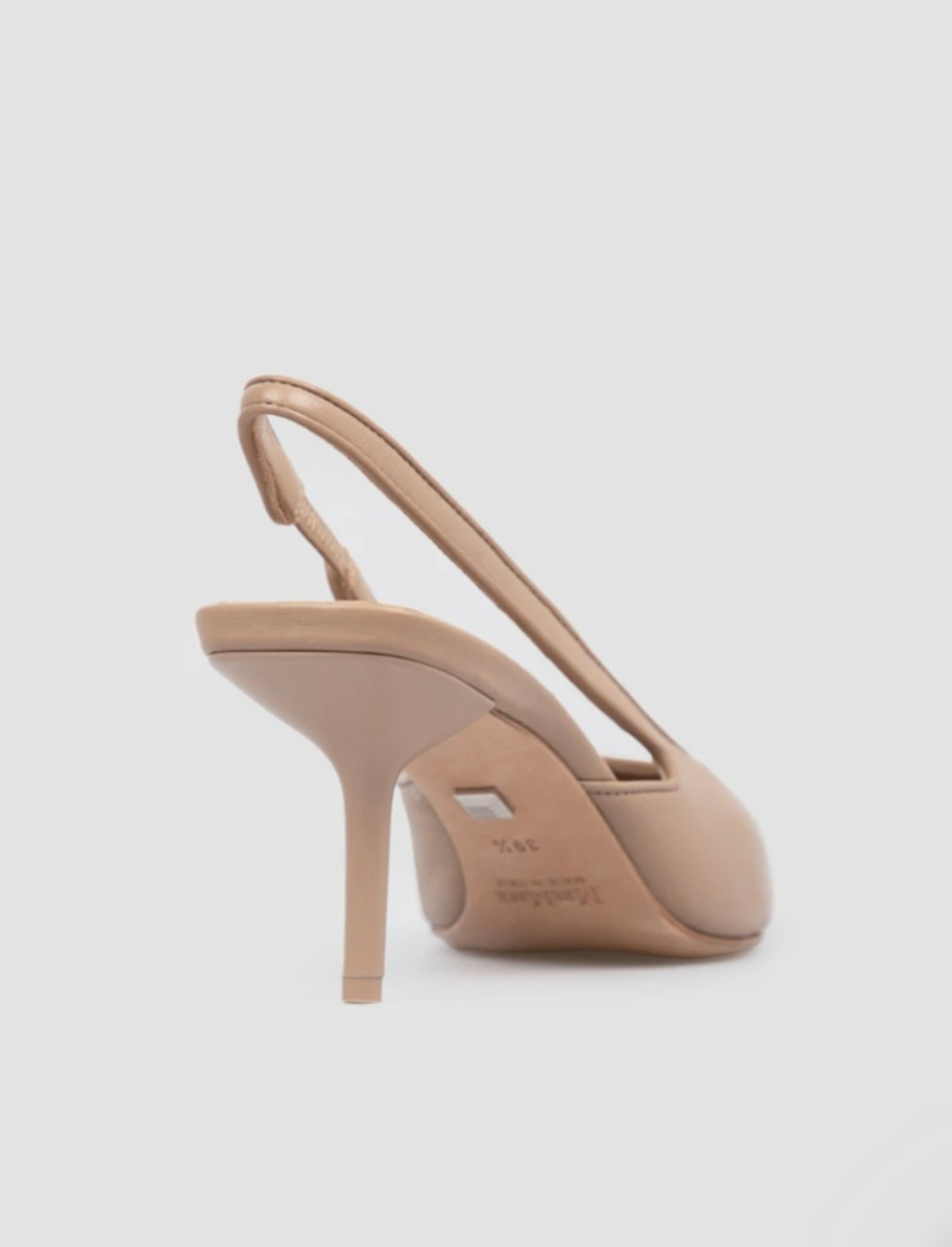 Туфли Max Mara SOFTSLING в бежевом цвете