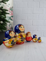 Матрёшка "С курочкой" традиция 5м 15см пузатая
