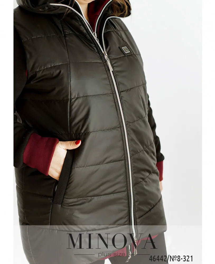 Костюм 8-321-марсала-чёрный Minova