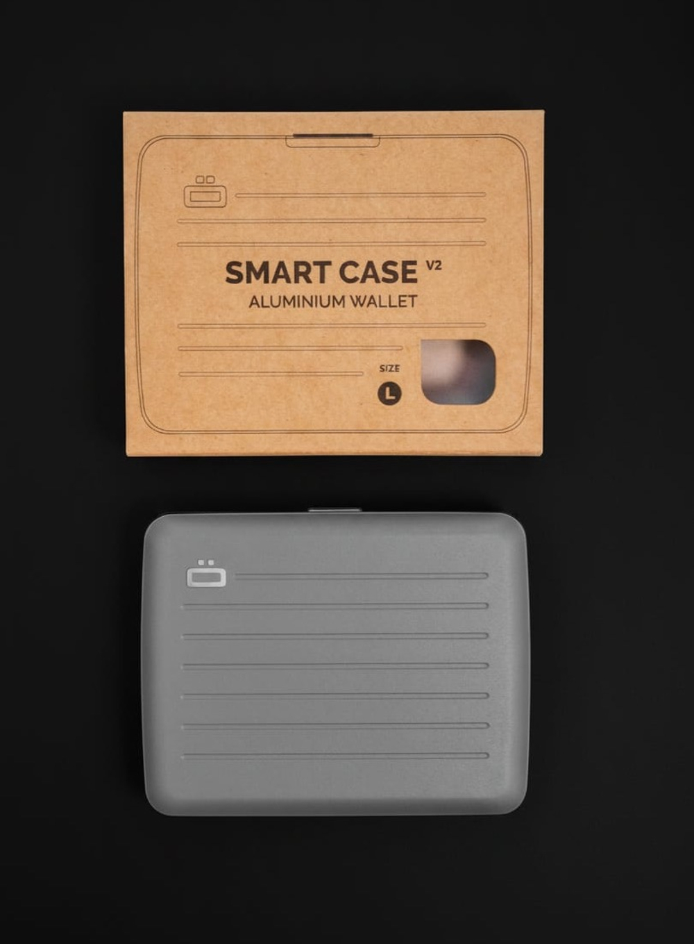 Кошелёк алюминиевый серый