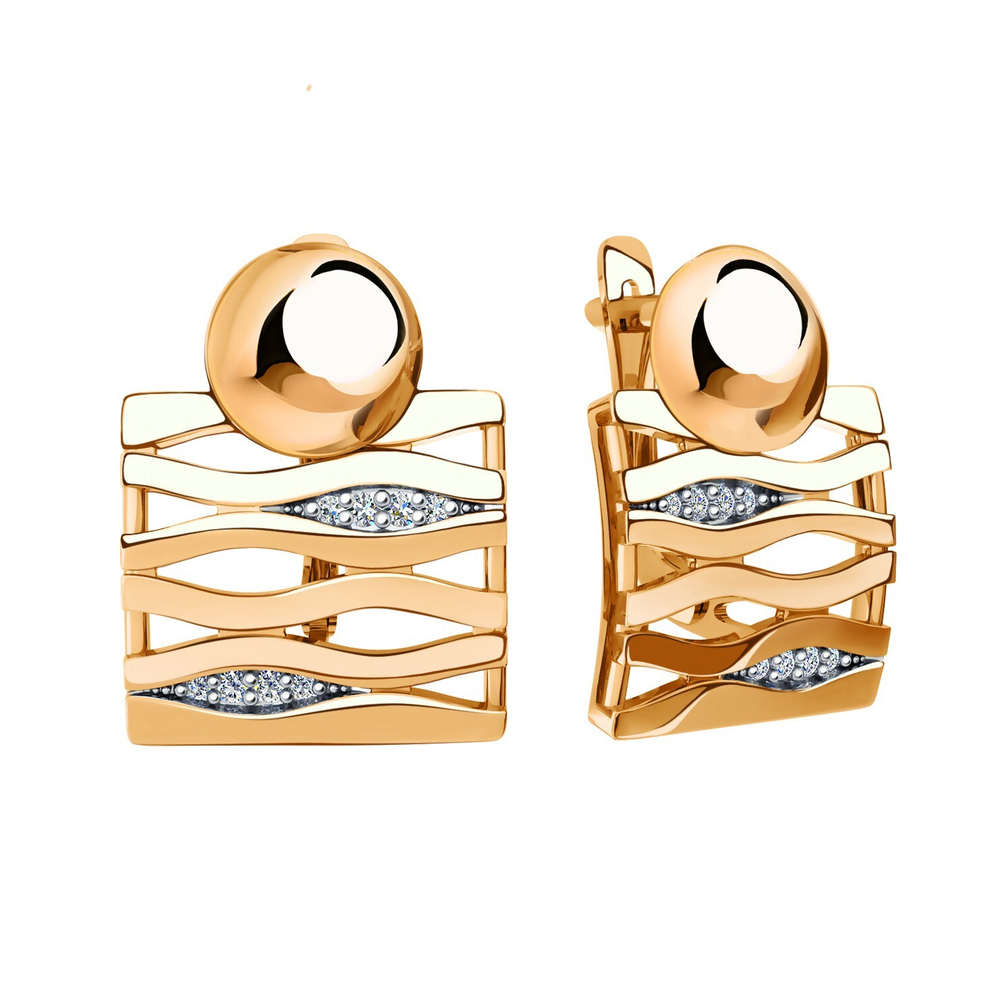 Серьги из золота 585 пробы