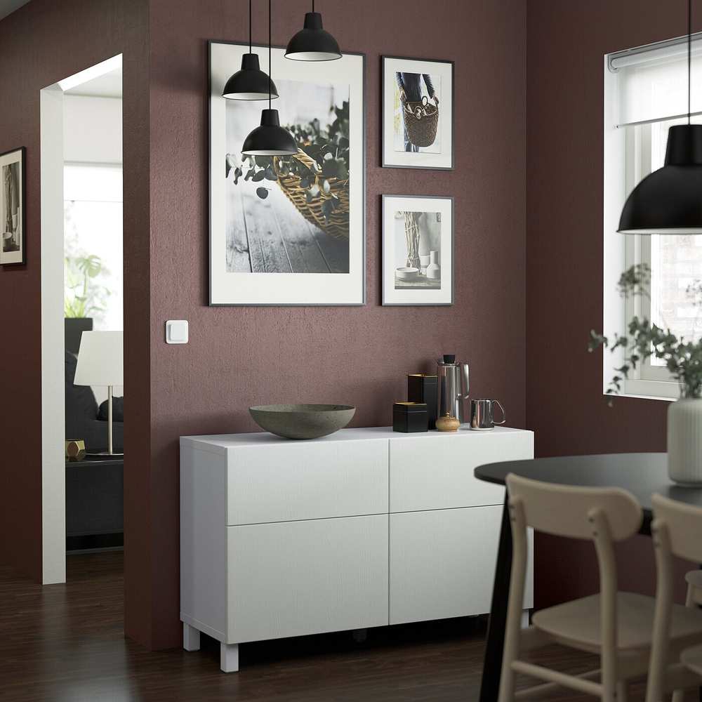 IKEA STUBBARP  (ИКЕА СТУББАРП)  -  Нога, белый