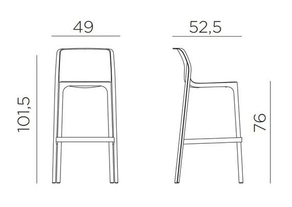 Барный стул Net ментоловый