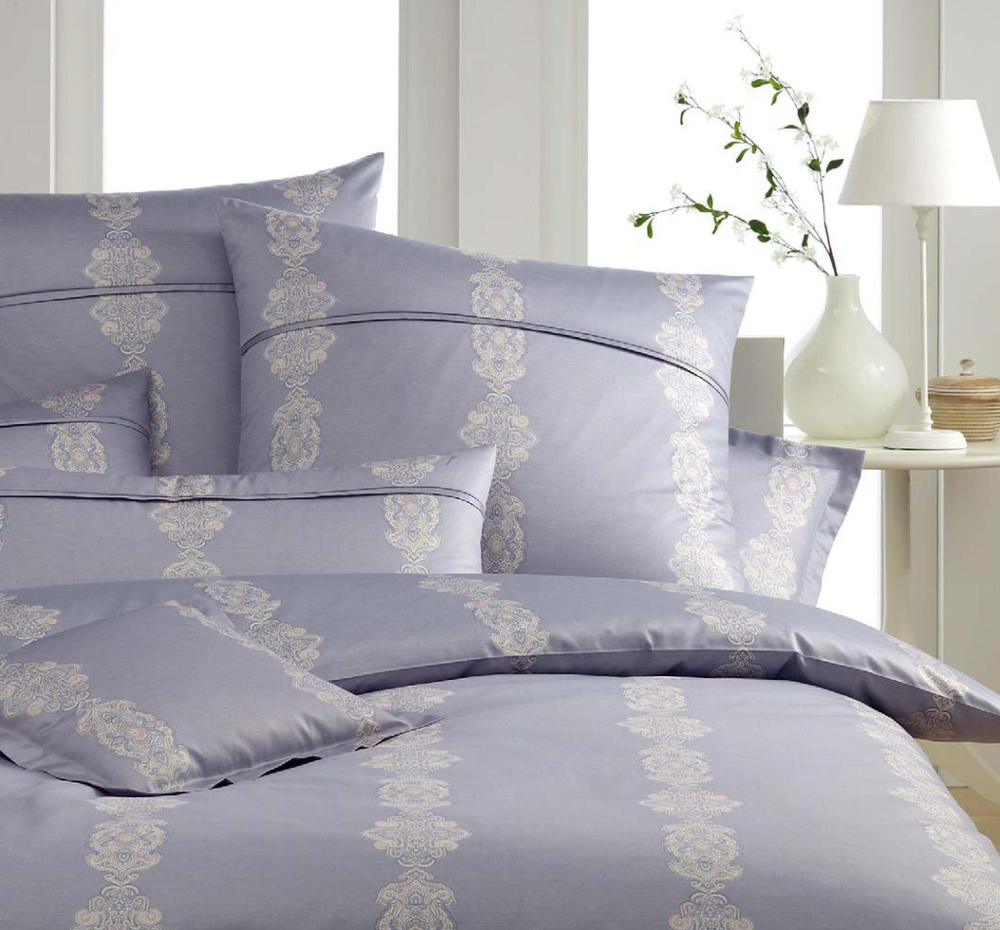 Пододеяльник 155x200 Elegante Levante серебро