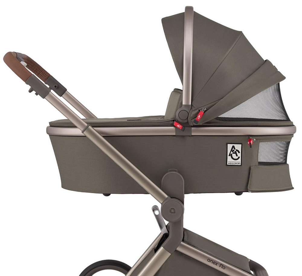 Детская коляска Anex Flo x Avionaut Cosmo 3 в 1 se-01 Cesar/ss-06 Black