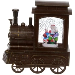 Сувенир с подсветкой «Паровозик новогодний» 16*6.5*17 см, цвет микс (питание от USB и батареек)