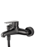 Смеситель для ванны с душевым гарнитуром WONZON & WOGHAND ALFA, Темный графит (WW-AE3205-BGG)