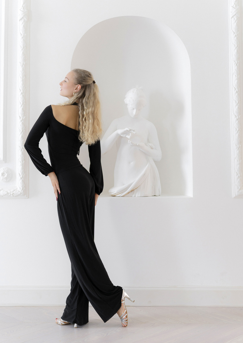 Топ с рукавами-фонариками