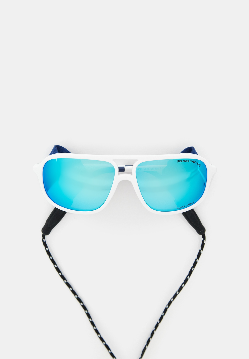Спортивные очки GOG Everest / Matt White-Navy Blue / Polarized Blue Lens