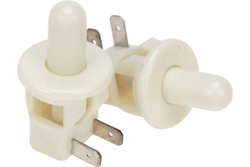 Выключатель-кнопка (мебельная) REXANT 250v 2.5а (2с) on-(off) б/фикс белый (pbs-19с) 36-3020