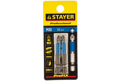 Биты (E 1/4"; PZ 2; 50 мм; 2 шт.) STAYER 26223-2-50-02