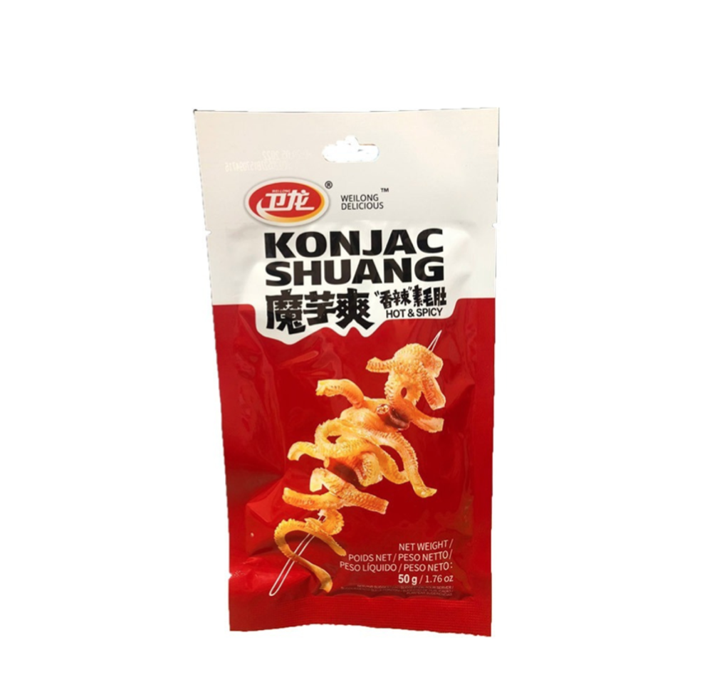 Лапша конжаковая остро-пряная Weilong 50 г