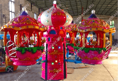 Электрическая Аттракцион карусель «Конфетный вихрь», 6×6×3,5 м