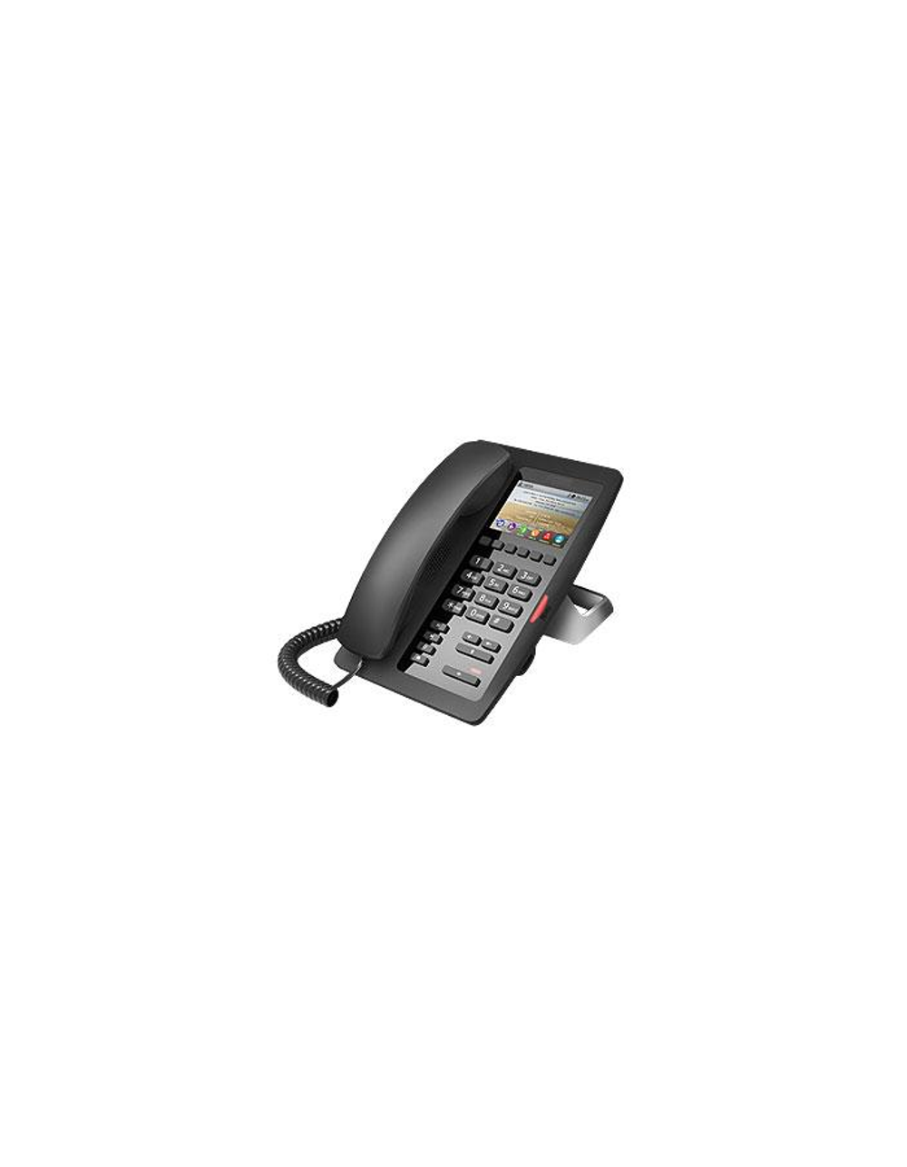 Sip-телефон Fanvil H5 Black Hotel phone, HD voice, 1 SIP Lines, 6 Programmable Keys, 1 USB port for charging, 3.5" Color Screen, PoE Support, PSU