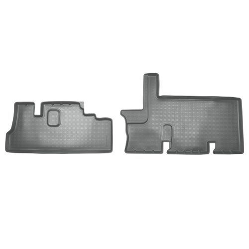 Ковры в салон Norplast/Unidec для ГАЗ Gazel Next (2014-)Полиуретан,Серый,задние для авто с доп.отопителем 2-го ряда арт.NPA00-C23-214-G