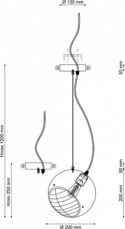 Подвесной светильник Lucia Tucci Narni 3 NARNI 1942.1 gray-green