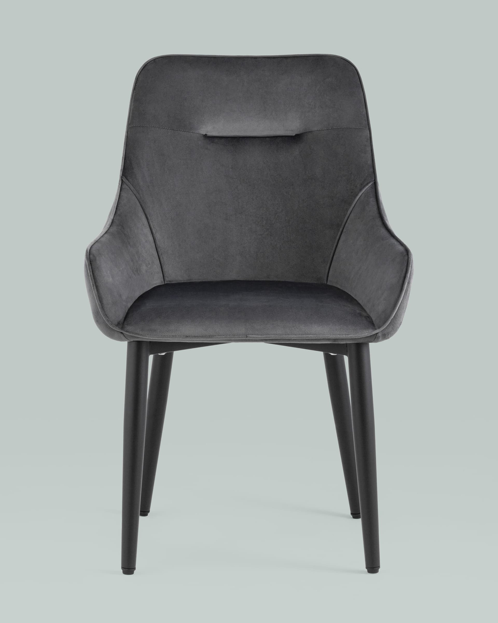 Стул Диана велюр серый