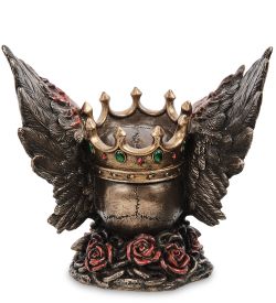 Veronese WS-1067 Статуэтка «Крылатый череп в короне»