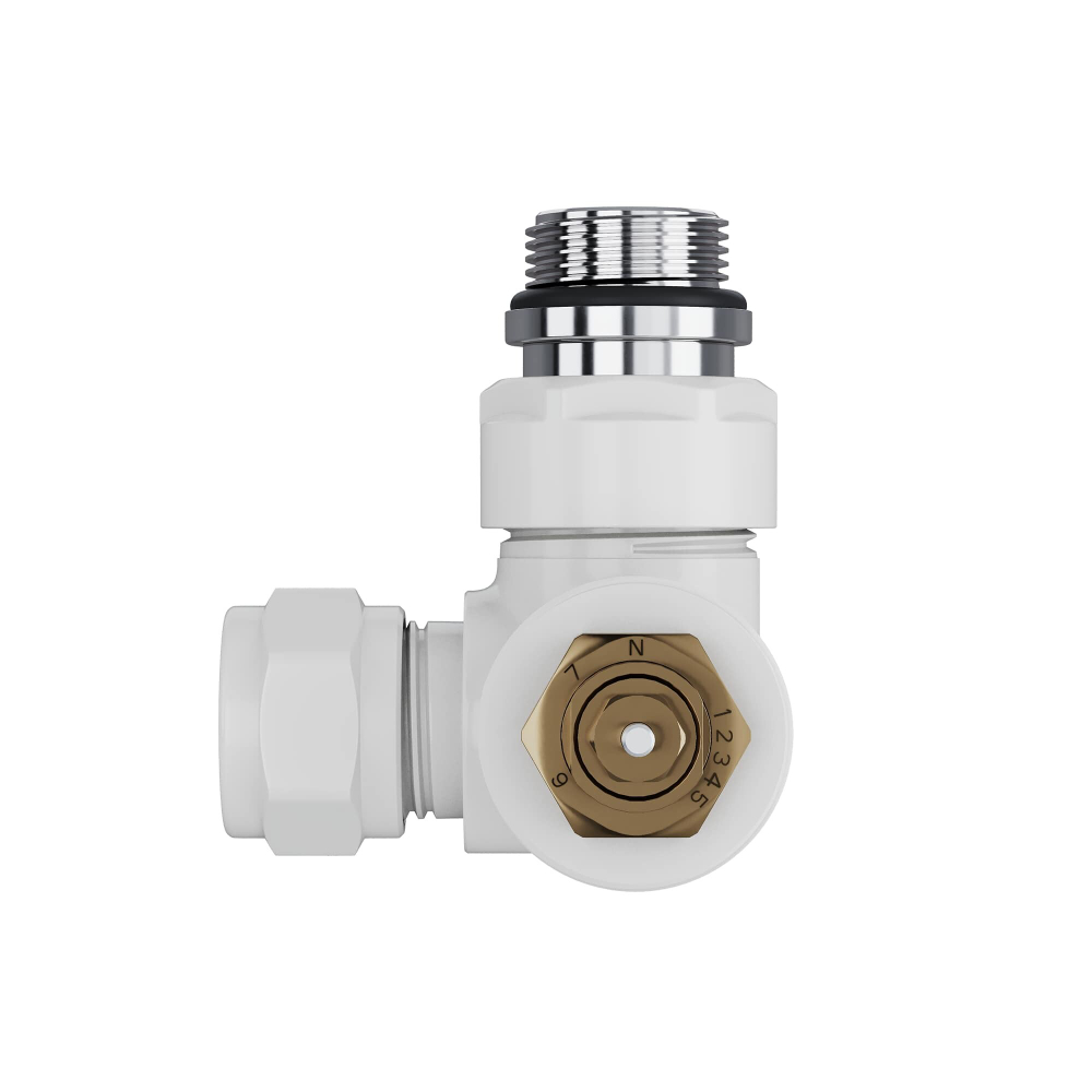 Набор термостатический трехосевой Royal Thermo Design Pro 15мм М30х1,5 (Белый)