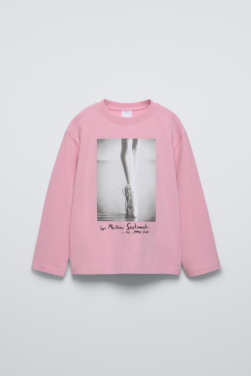 ZARA ФУТБОЛКА СВОБОДНОГО КРОЯ, РОЗОВЫЙ