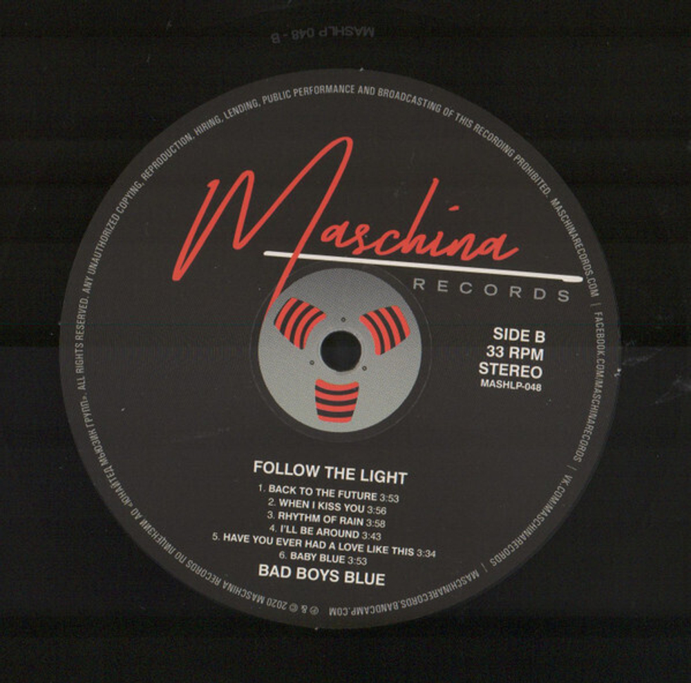 LP: Bad Boys Blue — «Follow The Light» (1999/2020) [Black Vinyl]