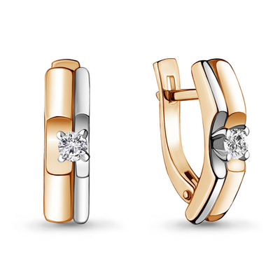 942017к Серьги из Золота с бриллиантами из коллекции "Darling"