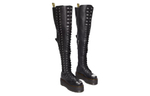 Dr.Martens Patent Leather Over the knee Boots Women"s Black