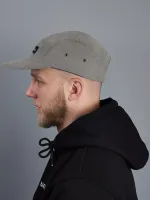 Кепка Antisocial 5 panel Velvet Серая