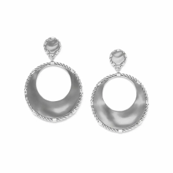 Серьги ORI TAO, Couture, фактурный металл, OT24.1-12-31924 (серебристый)