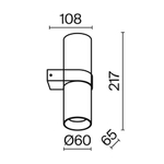 Настенный светильник (бра) Technical C069WL-02MG