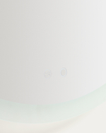 Круглое зеркало для ванной Mervi со LED подсветкой и защитой от запотевания Ø 80 см