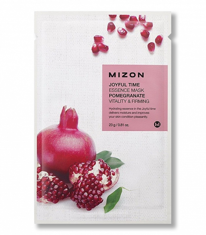 Маска для лица тканевая Mizon Joyful Time Essence Mask Pomegranate с экстрактом гранатового сока 23 г
