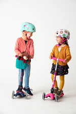 Самокат Mini Micro Deluxe складной LED розовый