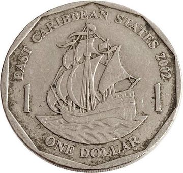 1 доллар 2002 Восточные Карибы