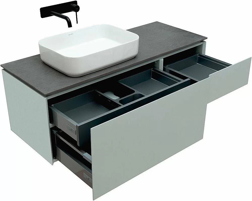 Тумба с раковиной Allen Brau INFINITY 120 1+1 папирус матовый